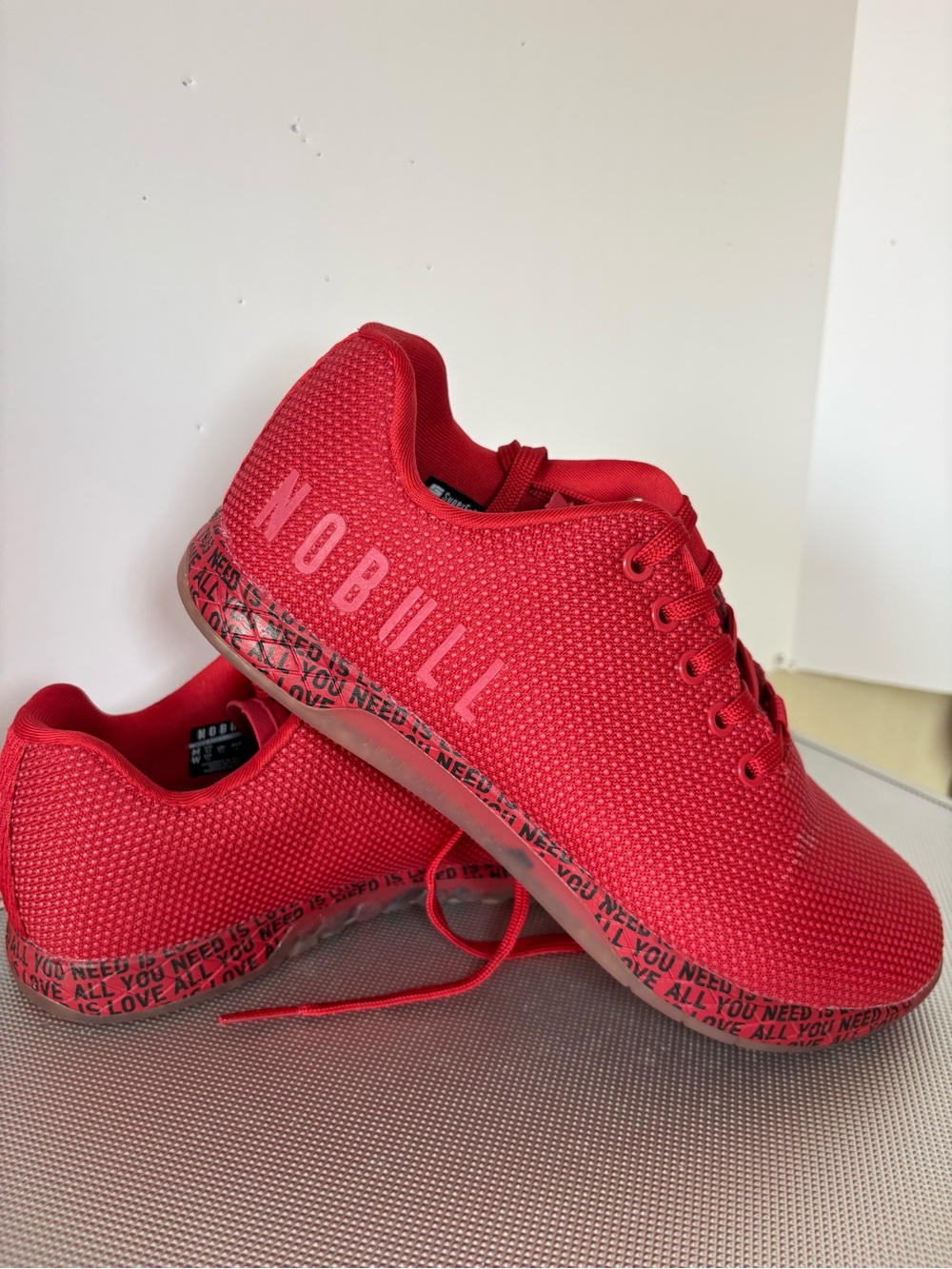 NOBULL Red Mesh Athletic Sneakers